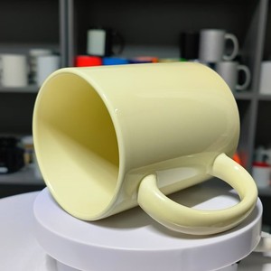 Custom Ceramic <b>Mug</b> 15oz Solid Color With Handle For Gifting And Everyday Use - Product Image 1