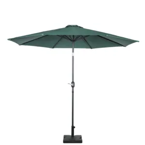 HONGGUAN parapluie de jardin en porte-à-faux 8 côtes Parasol coupe-vent luxe parasol voiture parapluie mobilier d'extérieur cour Patio parapluie
