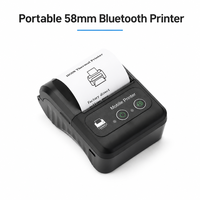 Imprimante thermique portable mini USB Bluetooth sans fil 58 mm pour reçus de point de vente