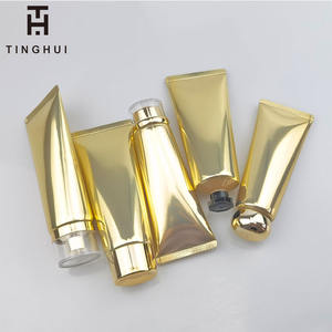 Envase Cosmético de Lujo Dorado de 30 ml, 50 ml, 100 ml, Tubo de Plástico Dorado y Plateado para Lociones, Cuidado de la Piel, Limpiador Facial con Tapa de Rosca - Product Image 2