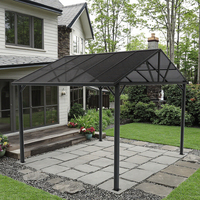 Abri de voiture extérieur imperméable et durable Gazebo/pavillon à cadre métallique de la fabrication chinoise Nature sous pression pour garage de stationnement de voiture