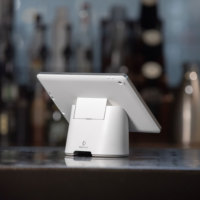 Compteur de tablette Pos Support de tablette Ipad Support de paiement Pos réglable Fixe Universel Flexible pour la vente au détail