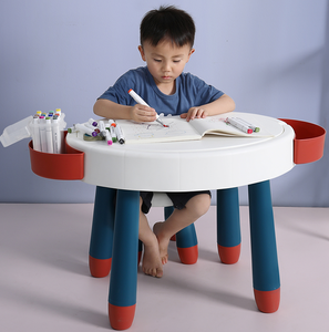Table de bureau <span class=keywords><strong>en</strong></span> plastique pour enfants et bébés, design mignon à la mode pour la maison et l'étude, prix d'usine Offre Spéciale - Product Image 4