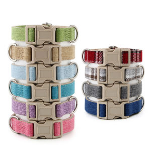 Baumwoll-Hanf Katzenhalsbänder Verstellbares Hundehalsband Schnellverschluss Niedliches Hochzeits-Welpenhalsband - Product Image 6