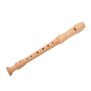 Music Toys Small Flute Wood Recorder Educational Wood Flute Sound 10 hole Recorder Toy For Children Kids