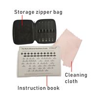 Testeur de dureté des minéraux portable LYSUZ Mohs 1-10 pour pierres précieuses, bijoux, pierres brutes, outil d'identification pour la construction de sols