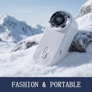 Mini Ventilador de Mano de Alta Velocidad con Pantalla Digital, 1800mAh, Tres Velocidades de Viento Ajustables, Motor sin Escobillas - Product Image 6
