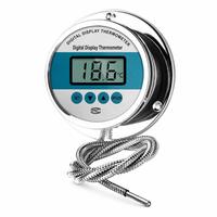 Digital Display Thermometer Gauge Waterproof Acid and Alkali Resistant Temperature Meter for Industrial Measurement