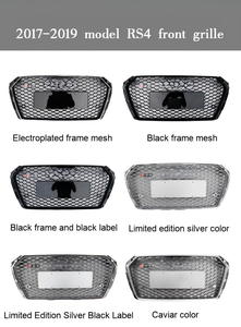 Nuova Griglia in Plastica di Alta Qualità Camaimde Nera/Grigia/Argento per <span class=keywords><strong>Audi</strong></span> <span class=keywords><strong>A4</strong></span> S4 RS4 Modello 2017-2019 - Parte per Retrofit/Aggiornamento - Product Image 4
