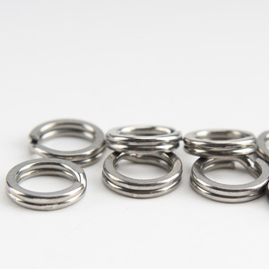 Double anneau en acier inoxydable, mousqueton pivotant pour la pêche, 5mm 6mm 7mm 8mm, accessoires pour leurres d'eau salée et d'eau douce - Product Image 2