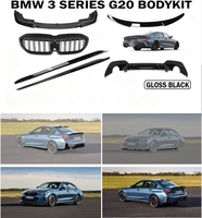 Nouveau kit carrosserie de remplacement pour 550I GT Noir brillant : diffuseur, aileron arrière, jupes latérales, lèvre avant, garantie 1 an (2020-2025)