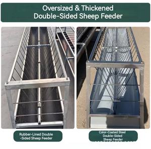 Rack à fourrage détachable en acier galvanisé pour mangeoires et abreuvoirs pour animaux, mangeoire pour bétail - Product Image 4