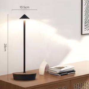 Wiederaufladbare Tisch-LED-Lampe mit Berührungssensor Nachtlicht für Restaurant Hotel Bar Schlafzimmer 3 Farbtemperaturen Stufenlose Dimmung - Product Image 4