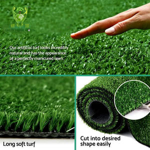 Tapis d'<span class=keywords><strong>herbe</strong></span> artificielle vert <span class=keywords><strong>pour</strong></span> extérieur, gazon synthétique, tapis de gazon artificiel avec trous de drainage <span class=keywords><strong>pour</strong></span> patio, jardin, paysage, cour - Product Image 3