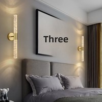 Applique murale LED longue et élégante à bulles, commande vocale, design moderne et minimaliste pour hôtel, couloir, salon