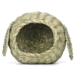 Konijn <span class=keywords><strong>Totoro</strong></span> Kat Cavia Veilig Ontsnappingshuis Natuurlijke Milieubescherming Gras Nest Duurzame Grot Huis Voor Huisdieren Bedden - Product Image 2