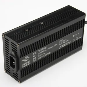 เครื่องชาร์จแบตเตอรี่ C600 AC 220V DC 48V เครื่องชาร์จ100-132VAC แบบหยดเครื่องชาร์จแบตเตอรี่ลิเธียมไอออนกรดตะกั่วกรด600วัตต์สำหรับรถกอล์ฟ