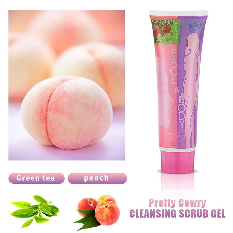 Tiktok Hot Selling Natural Deep Cleansing Vegetarian Friendly Easy Operation Face and Body Scrub Gel