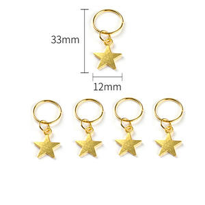 Anneaux de cheveux tressés en métal argenté, 80 pièces, 500 à 700 pièces, Dreadlocks, perles, poignets, breloques, accessoires capillaires - Product Image 4