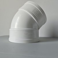 ACCESORIOS DE PVC: Conexión de Tubería de Drenaje de PVC Económica, Curva de 45 Grados, 75 mm, para Renovación del Hogar y Proyectos de Plomería Económicos
