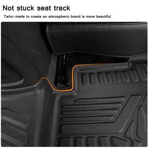 Muchkey – coussinet de pied entièrement entouré pour <span class=keywords><strong>Volkswagen</strong></span> <span class=keywords><strong>T</strong></span> <span class=keywords><strong>Cross</strong></span> 2019 2020, tapis de sol antidérapant étanche TPE, <span class=keywords><strong>accessoires</strong></span> de voiture - Product Image 5
