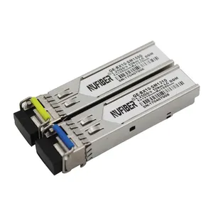 1.25G SFP 모듈 WDM 심플 렉스 1310nm/1550nm 기가비트 BIDI SFP 트랜시버 20km LC DDM 스위치와 호환