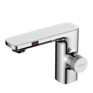 Grifo con Sensor Infrarrojo <span class=keywords><strong>GIBO</strong></span>, Grifo de Baño con Pantalla LED de Temperatura, Color Plateado - Product Image 2