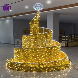 Wholesale <b>Led</b> Christmas Cone <b>Tree</b> <b>Light</b> Spiral Design for Shopping Mall Night Decoration - Product Image 3