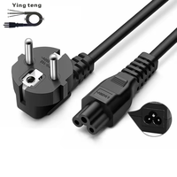 Prise IEC C5 Mickey Mouse vers l'Europe Schuko CEE 7/7 câble d'extension de prise pour ordinateurs Lenovo téléviseurs moniteurs imprimantes