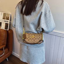 <span class=keywords><strong>Sac</strong></span> Mahjong pour femme à motif géométrique tendance, nouveau modèle 2026. <span class=keywords><strong>Sac</strong></span> à bandoulière double chaîne, style croisé, portable et durable. - Product Image 5