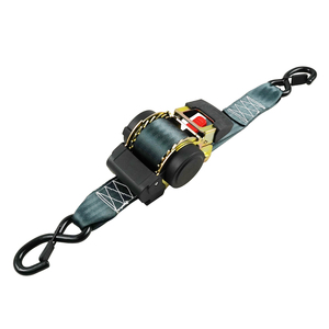 2 inch Heavy Duty tự động có thể thu vào Ratchet Dây đai với S Hooks 1.5t phá vỡ sức mạnh cho phẳng xe tải & container securement - Product Image 1