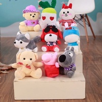 Boneka Hewan Plush 8 Inch Grosir, Aneka Ragam, Lucu, Lembut, Mainan Hadiah untuk Mesin Cakar