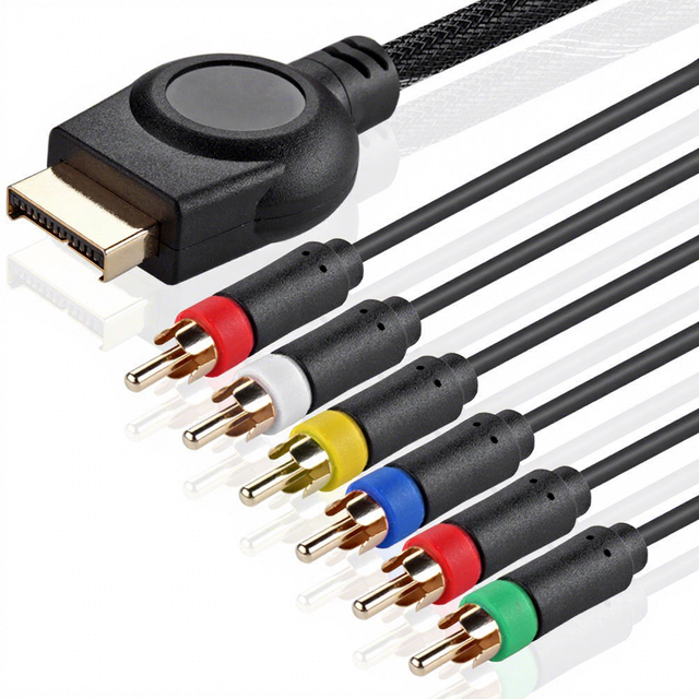Premium HD Component AV Cable for PS3,PS2 Console Video Audio Multi Out Cable Set RCA Connector High Definition Gaming Accessory