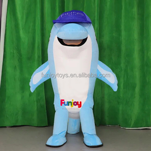 Disfraz <span class=keywords><strong>de</strong></span> mascota delfín inflable personalizado, disfraz <span class=keywords><strong>de</strong></span> Mascota <span class=keywords><strong>de</strong></span> criaturas marinas <span class=keywords><strong>de</strong></span> dibujos animados para caminar a la venta - Product Image 5