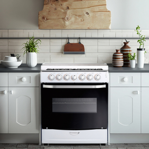 Đầy đủ thép không gỉ điện miễn phí đứng bếp <span class=keywords><strong>gas</strong></span> phạm vi với lò nướng đối lưu tự động chức năng đánh lửa và vật liệu thủy tinh - Product Image 4