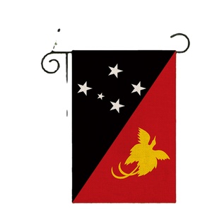 La décoration d'atmosphère unique de drapeau de jardin de cour de Papouasie-Nouvelle-Guinée peut être personnalisée 18*12 po - Product Image 1