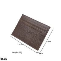 Portefeuille à cartes en cuir véritable exquis, fin et compact, porte-cartes étendu pour cartes de crédit et d'identité, pour hommes et femmes