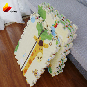 Lồng vào nhau bé chơi Mat với con hươu cao cổ và ong in không độc hại EVA bọt Câu Đố Mat cho trẻ sơ sinh an toàn trẻ em hoạt động sàn mat - Product Image 1