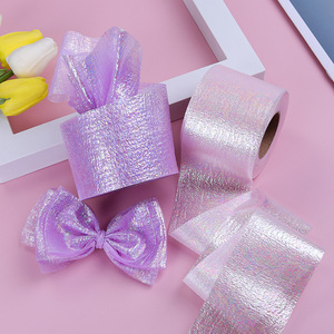 Rollo de tul de 6cm con lentejuelas brillantes, cinta de tul de 25 yardas para DIY, faldas de mesa con tutú, pompones, suministros de decoración para fiesta de cumpleaños de bebé y boda - Product Image 6