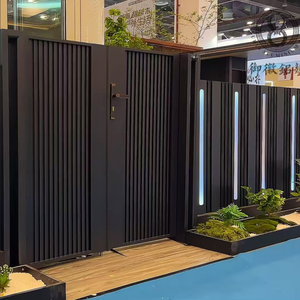 Chất Lượng Cao Tùy Chỉnh Nhôm Lối Vào Cửa Trượt Side Slat Thiết Kế Cho Ban Công Nhà Xây Dựng Các Trang Web - Product Image 6