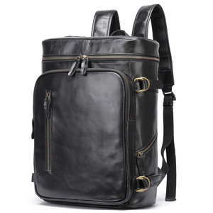 Mochila de Viaje de Gran Capacidad para Dropshipping en Shopify, Mochila Casual de Cuero Genuino para Hombres de Negocios Transfronterizos - Product Image 6