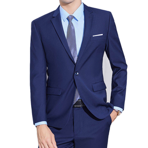 Ensemble de costume de cérémonie professionnel pour <span class=keywords><strong>homme</strong></span> en deux pièces, taille plus, en velours - Product Image 2