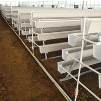 Système de culture hydroponique en gouttière pour la culture de fraises en PVC pour l'agriculture, la ferme et la serre