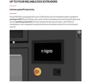 Antinsky BigRep ALTRA 280, la machine haute performance ultime, IMPRIMANTE 3D HAUTE TEMPERATURE pour APPLICATIONS EXIGUES - Product Image 2