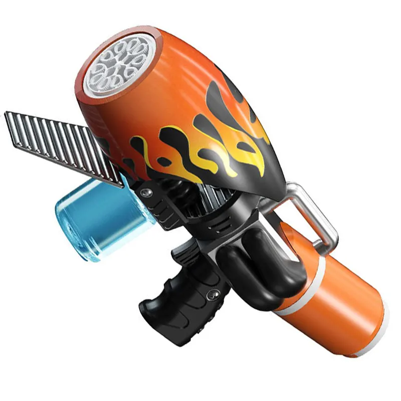 Seifen-Wasser-Spielzeugpistole Sommer elektrische Raketen-Blasenpistole Maschinen-Spielzeug für Kinder Wasserschäumchen-Blasenmaschine Spielzeug