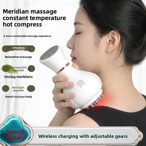 Appareil de modelage corporel électrique chauffant USB, brosse de <span class=keywords><strong>massage</strong></span> des méridiens, appareil de <span class=keywords><strong>massage</strong></span> Gua Sha, masseur de drainage lymphatique anti-graisse - Product Image 6