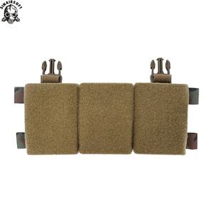 SINAIRSOFT Tactical Triple Magazine Pouch <b>Hook</b> Loop Panel for 5.56 7.62 Mag Pouches Tactical Placard Chest Rig - Product Image 1