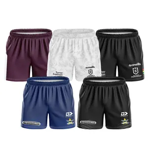 Wholesale Factory Price Custom Quick Dry Australia Footy Rugby Nrl League Football Wear Men Training Performance Shorts