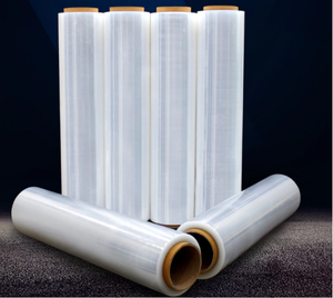 Hand Recycled Stretch Film Film for Packing Ldpe Polyethylene Jumbo Big <b>Roll</b> of <b>Plastic</b> Transparent PE Easy Packaging Soft - Product Image 1