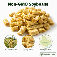 Senmao Factory Price 3KG Wholesale Dried Soy Tofu Dices Hot Pot Soup Stir Fry Restaurants Foodservice Supply Bean Cubes